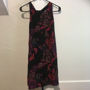 Alice + Olivia black floral dress, size S
